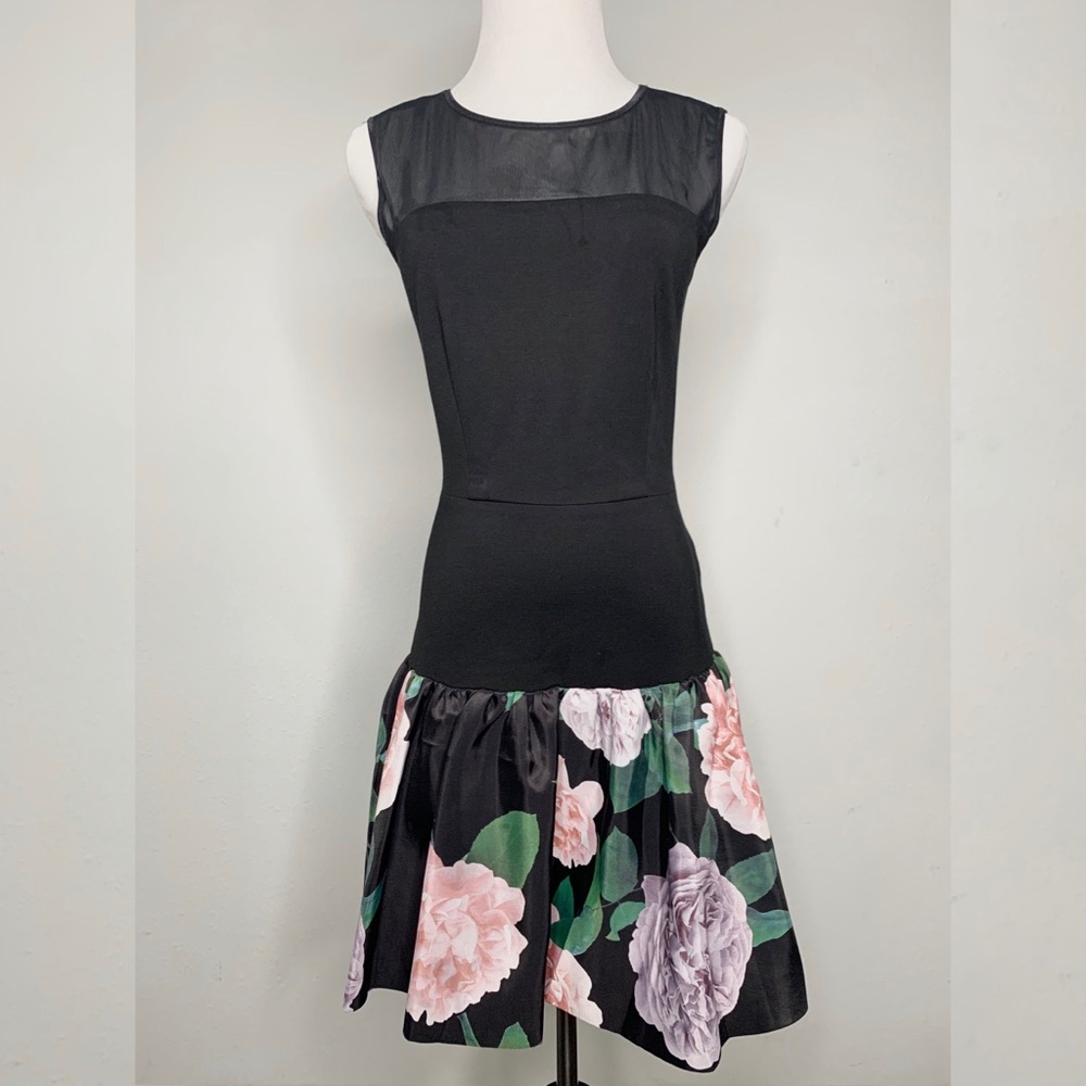 ERIN by Erin Fetherston Black Floral Dress